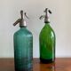 Old green siphon Lerida Spain