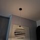 Suspension boule vintage noire et blanche