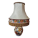 Lampe en faïence de GIEN décor pivoines