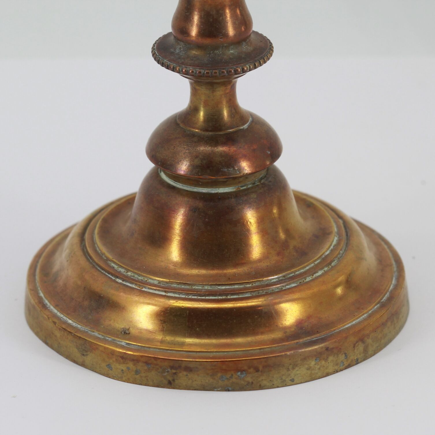 Old brass candle holder