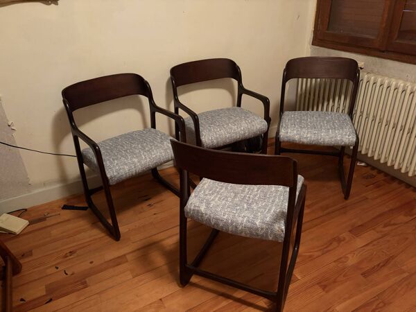 Ensemble de chaises traîneau Baumann