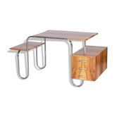 Czech Bauhaus Walnut Writing Desk by André Lurcat, 1930s