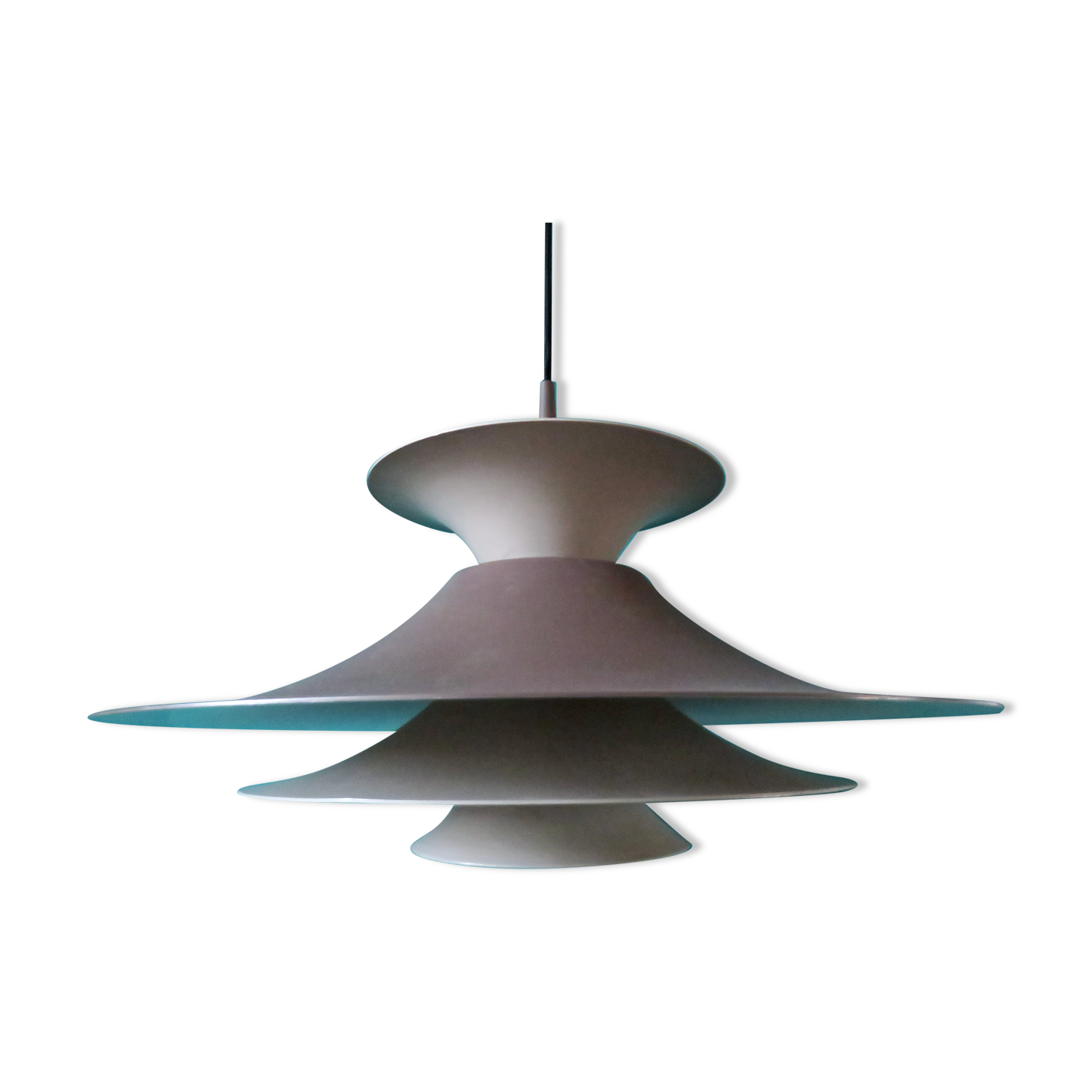 Tricolor pendant light "Radius" Fog & Morup, Denmark 1975