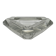 Cendrier vintage triangulaire en verre facetté