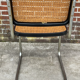 Suite de 4 chaises vintage modèle Cesca B32 en noir et chrome