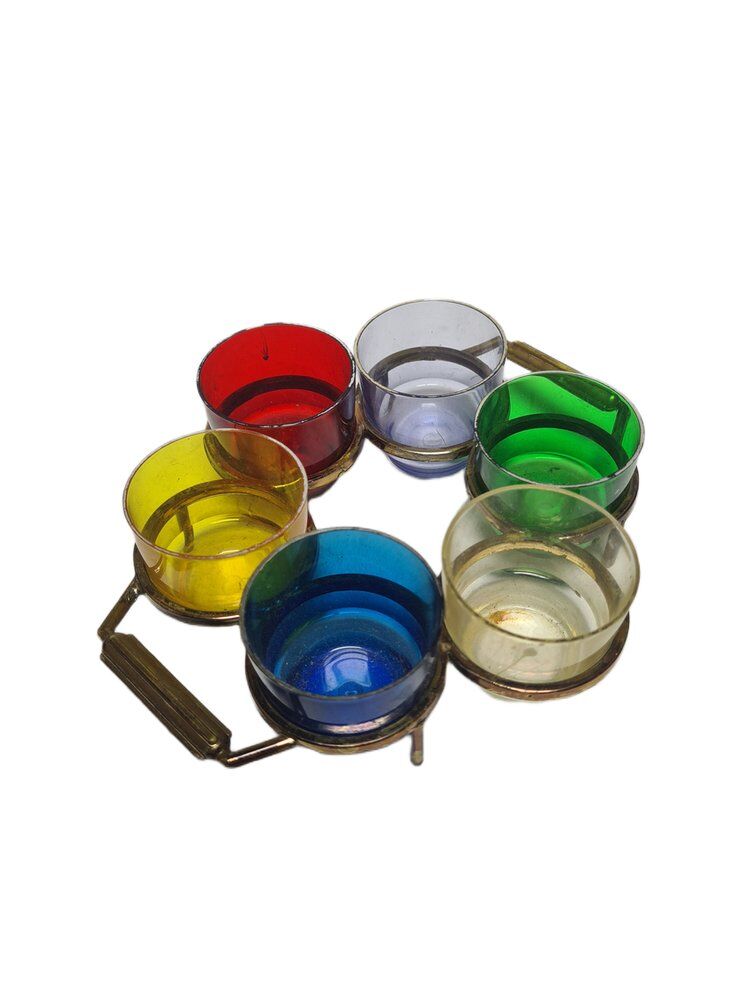 Vintage alcohol set, Denmark, 1960s, set of 7