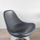 Pair of Tirup Ikea leather armchairs