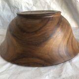 large vintage wooden salad bowl, Scandinavian design