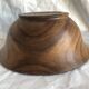 large vintage wooden salad bowl, Scandinavian design