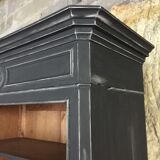 Matte black patinated library