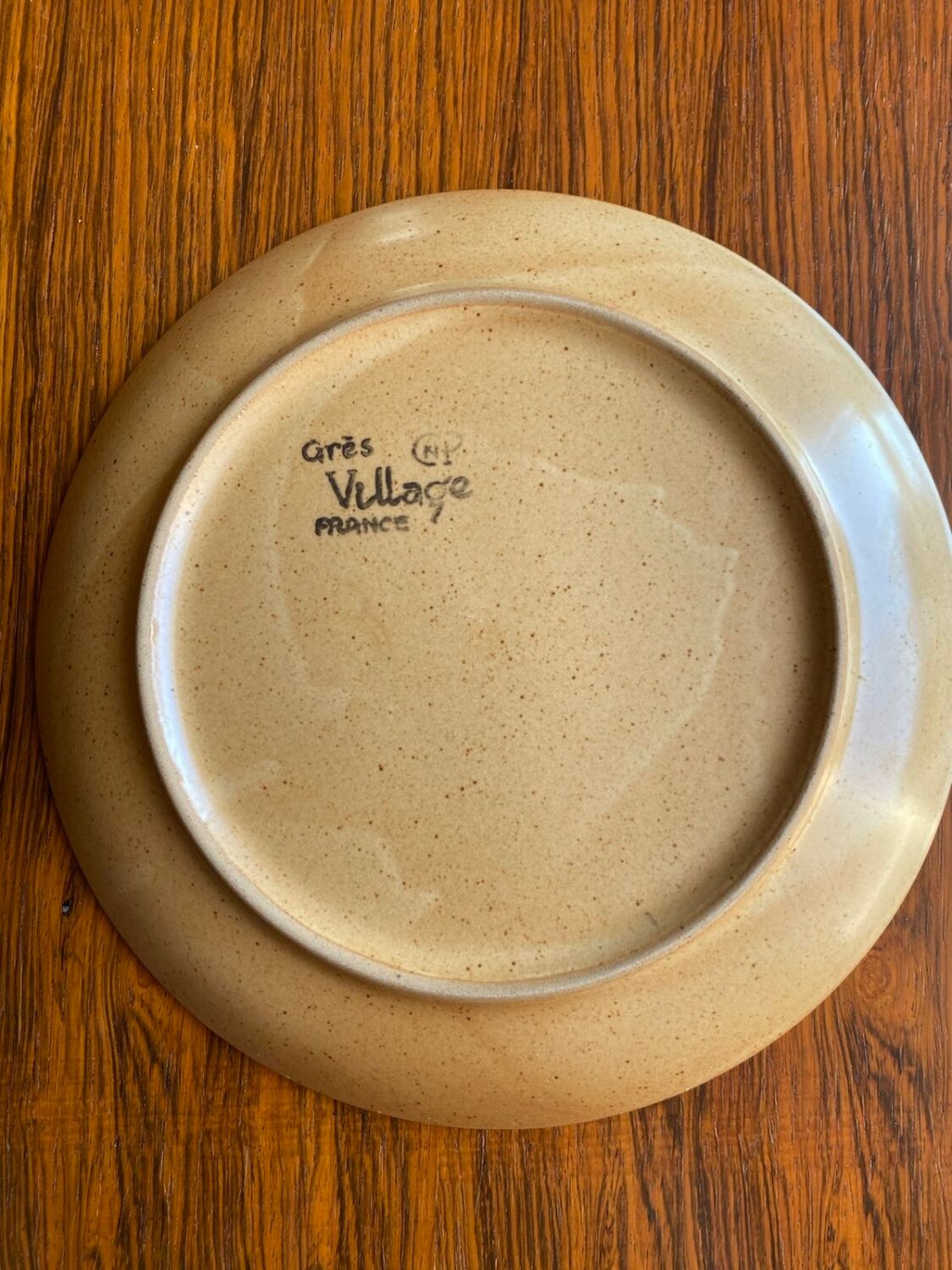 Vintage French village plates