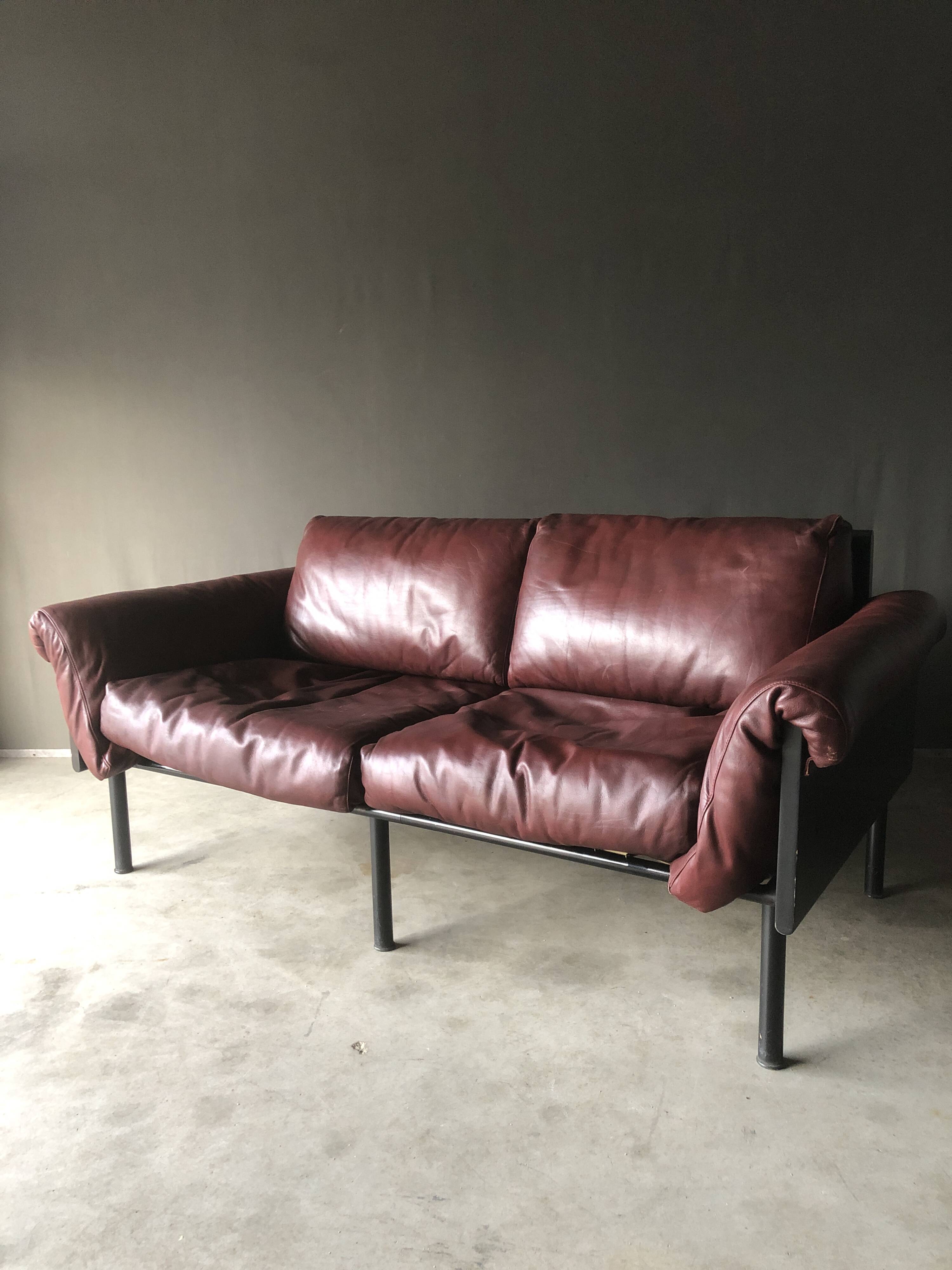 2-seater 'ateljee' sofa by yrjö kukkapuro for haimi finland, 1960s