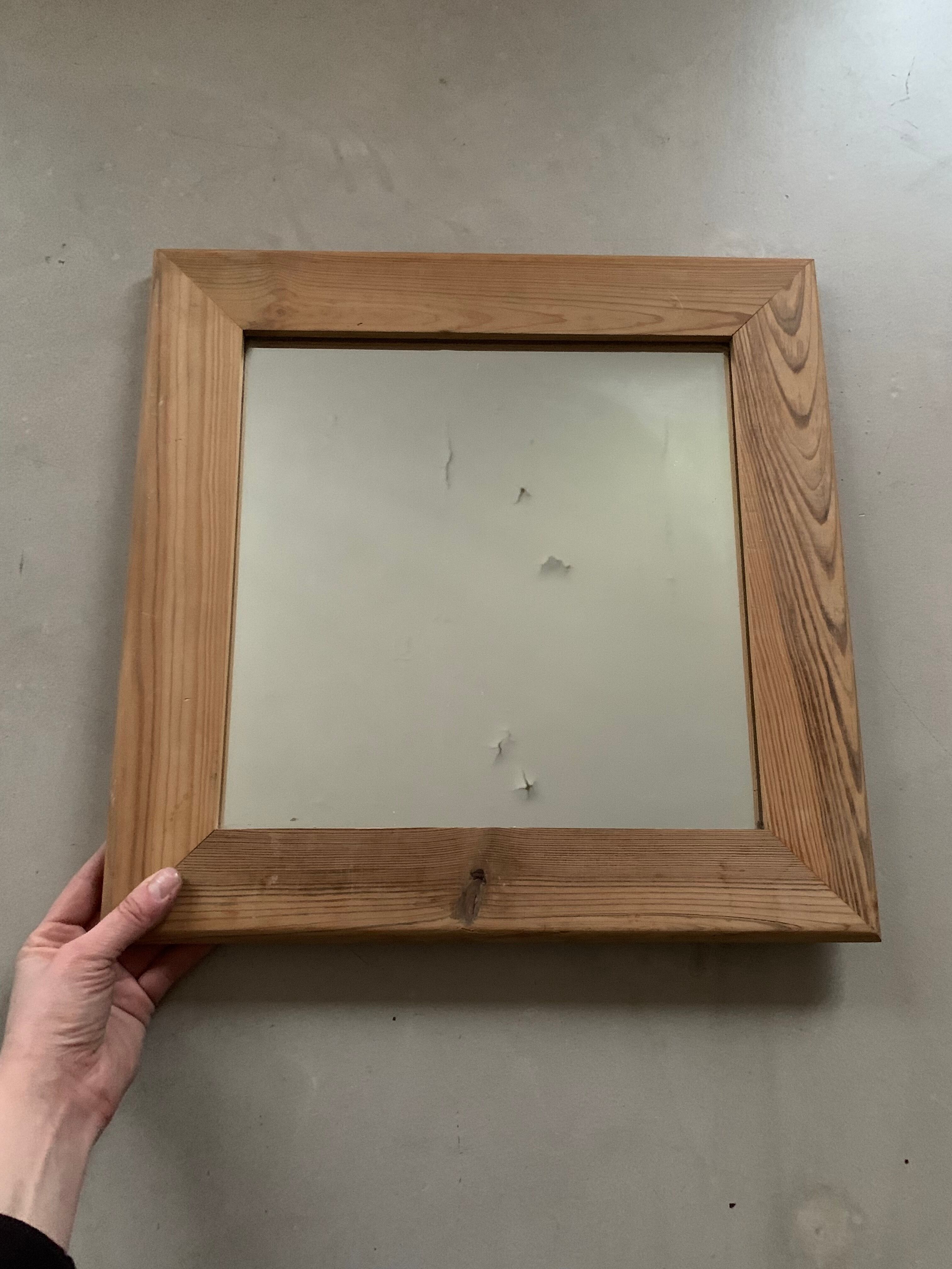 Wooden mirror Vintage habitat