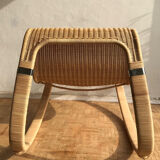 Rocking rattan armchair - designer James Irvine - Ikea edition - 2002