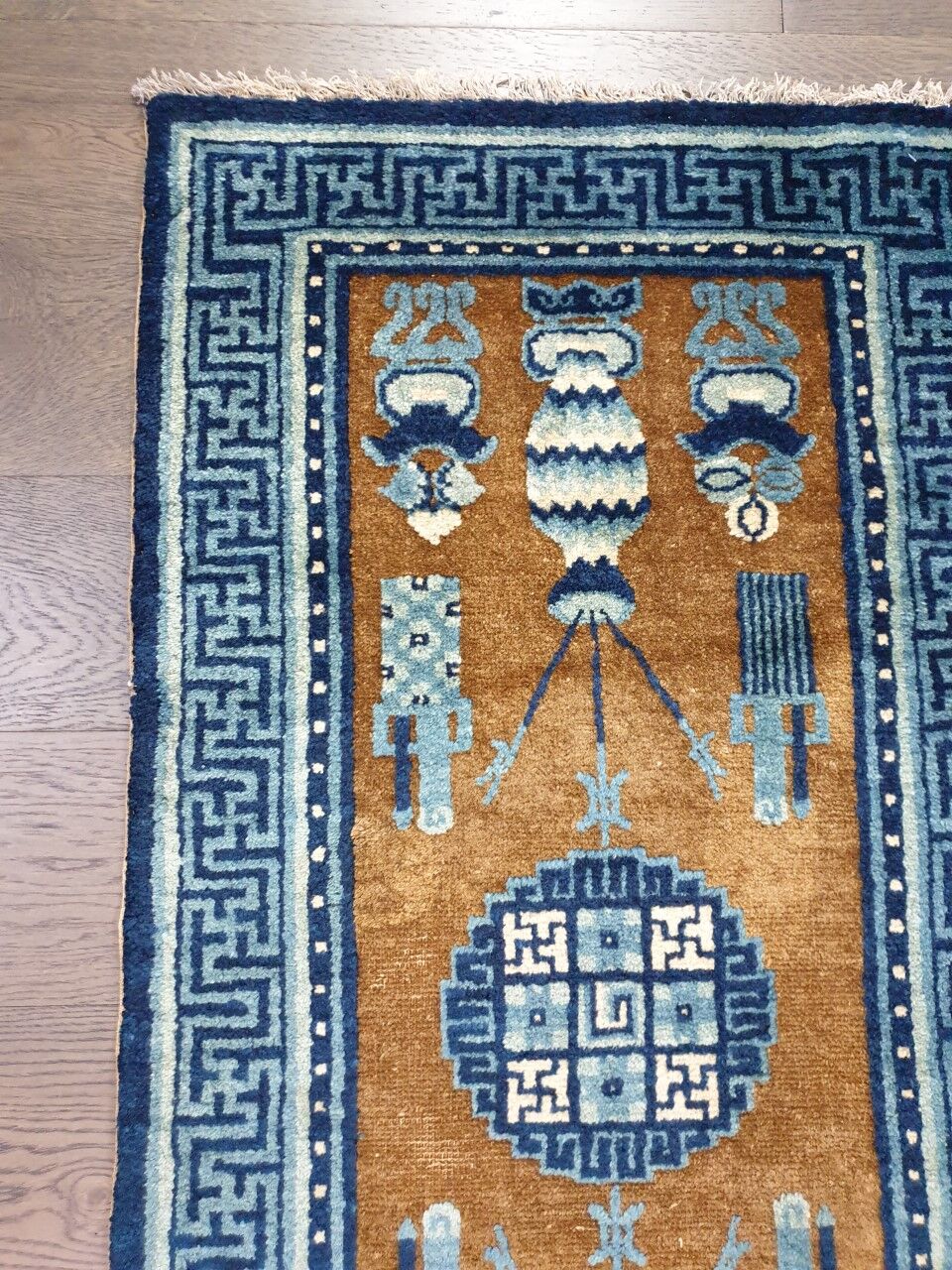 Antique Handmade Chinese Rug