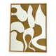 Tableau organique marron crème