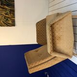 Embossed velvet armchair 1960