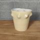Cracked ceramic vase organic shape 1970