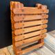 Duo of vintage folding wooden plant doors