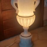 Antique style lamp with marble effect