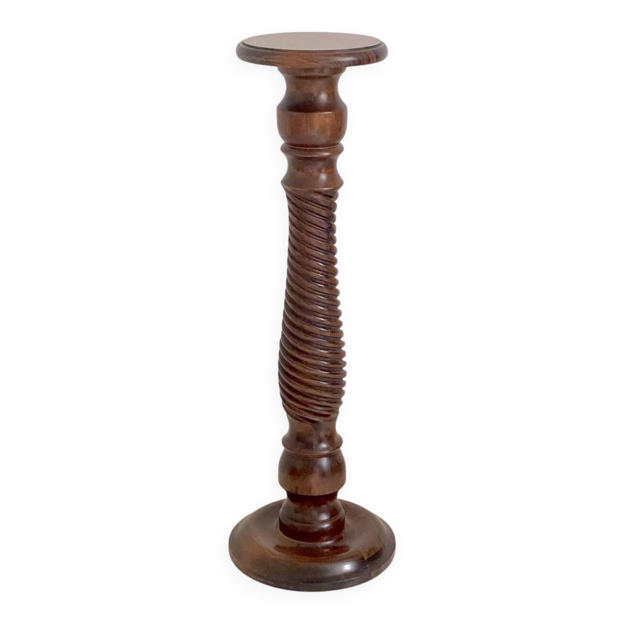 Vintage solid oak stool