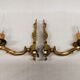 Pair of true bronze wall lamps