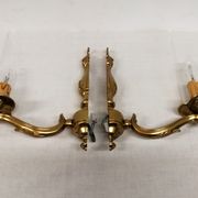 Pair of true bronze wall lamps