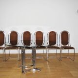 Dining room table and 6 chairs by Alessandro Alpizzi, 1970s, Set of 7