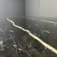 Vintage black marble dining table, 1970s