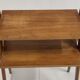 Vintage side table 1950 compass feet