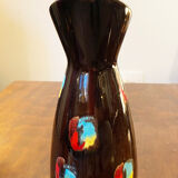 Set of three ceramic pitchers