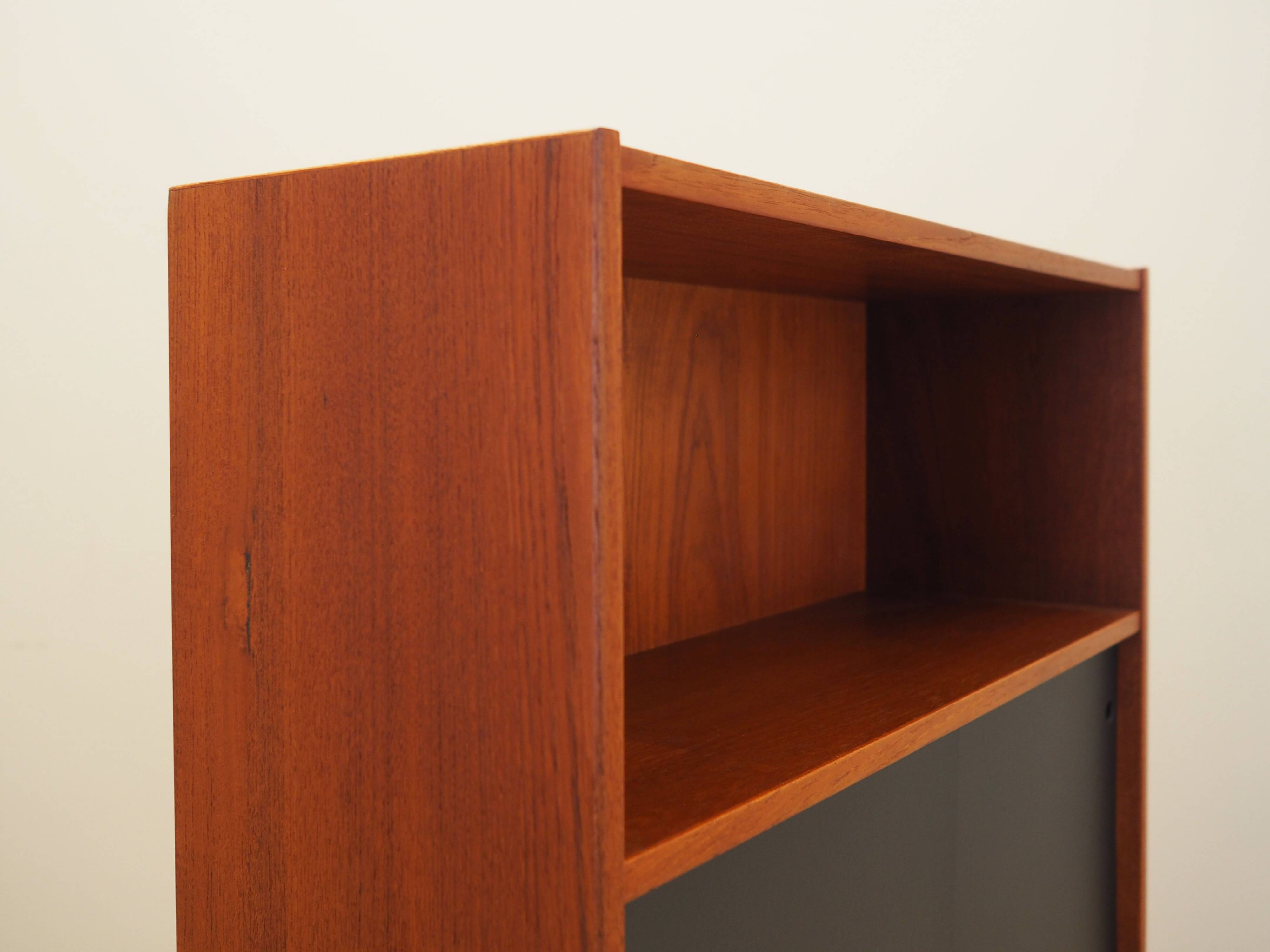 Teak bookcase, Danish design, 1970s, production: Denmark