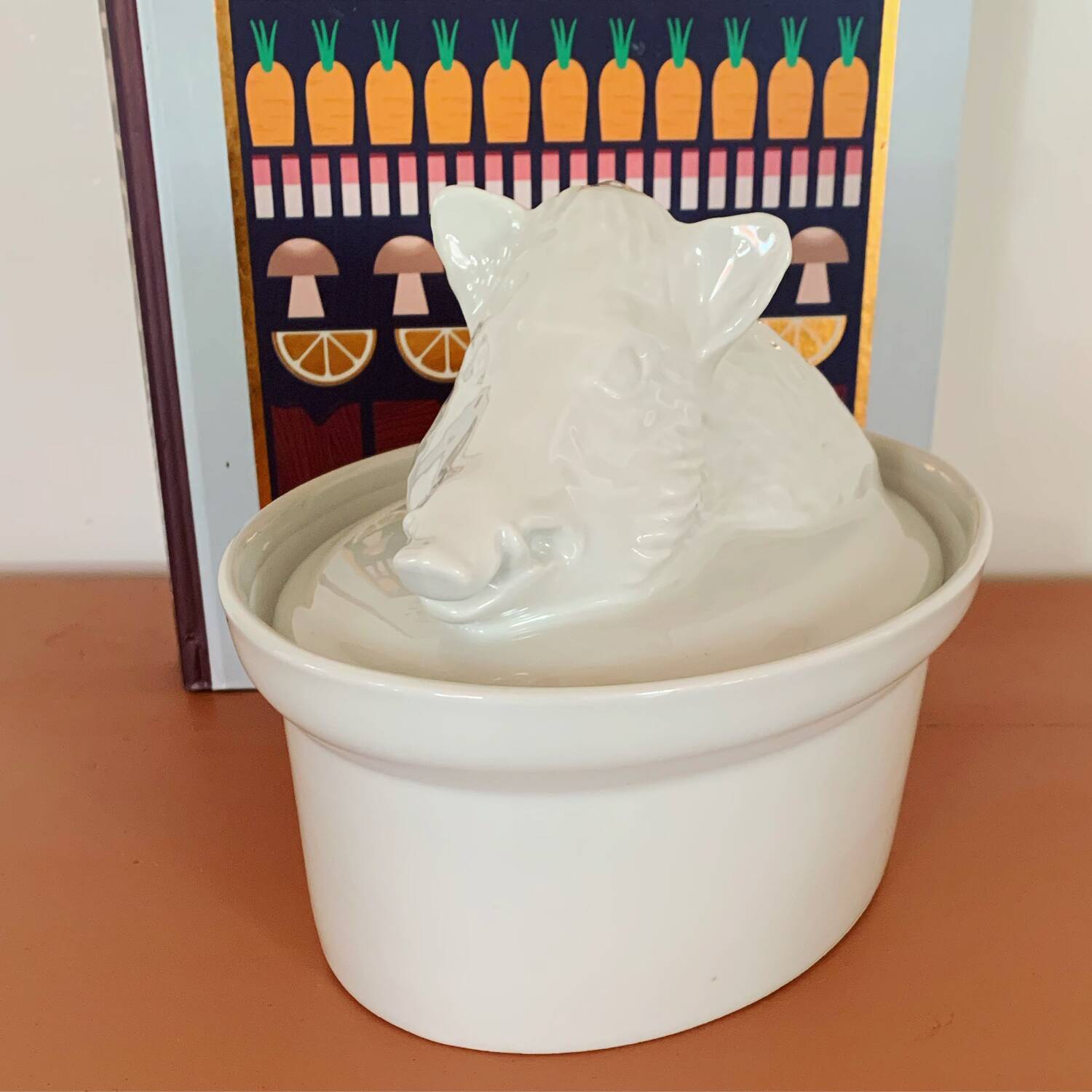 Vintage wild boar terrine