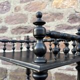 Napoleon III style blackened wood bookcase