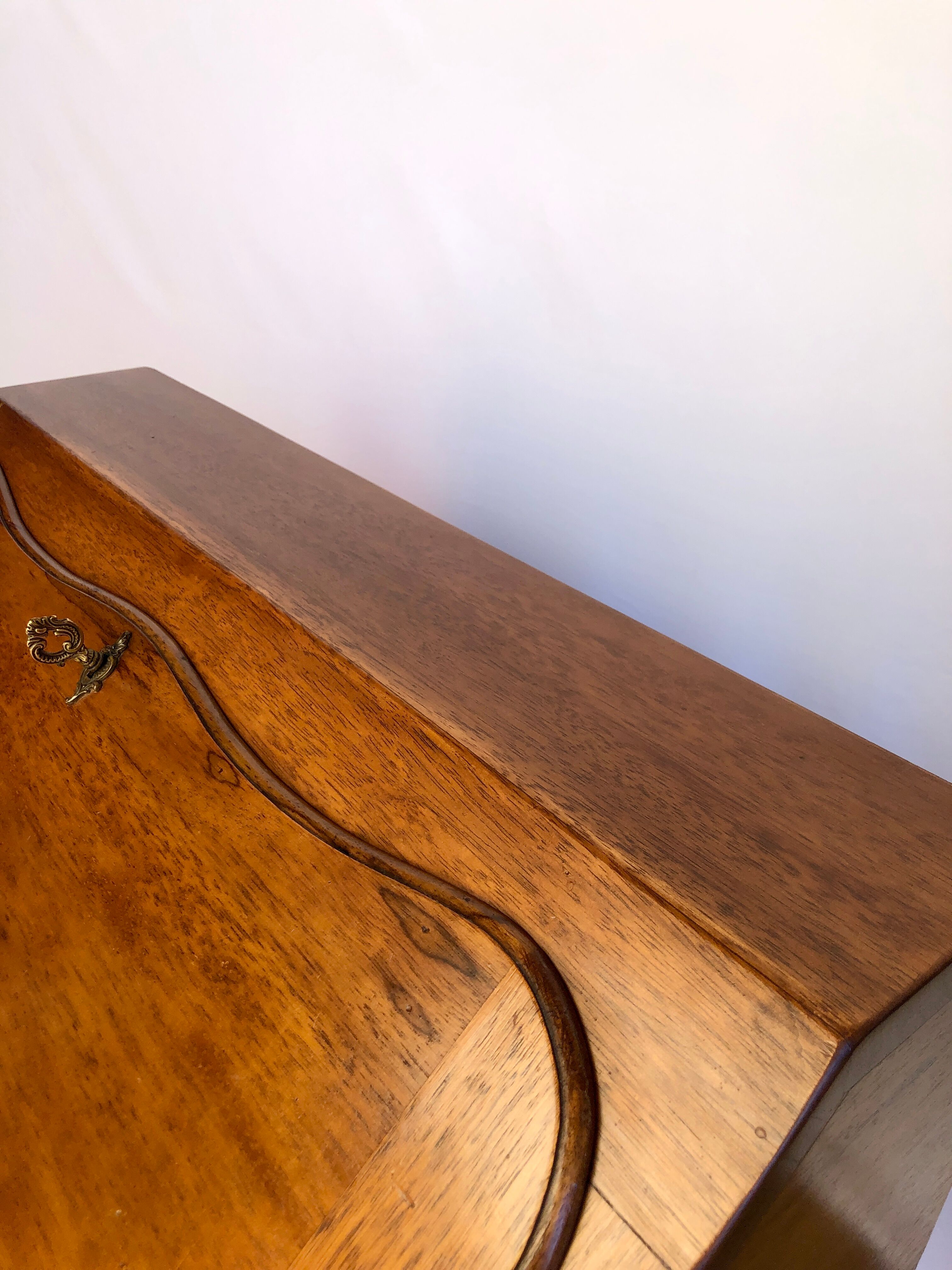 Louis XV donkey back desk in oak