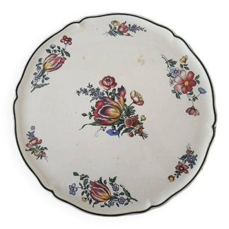 Ancienne Assiette de Présentation en Faïence Villeroy & Boch – 1562 – Tulipe