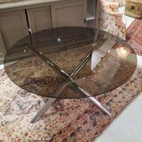 Table et fauteuils chromé