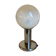 TARGETTI table lamp in chrome and transparent/white glass.
