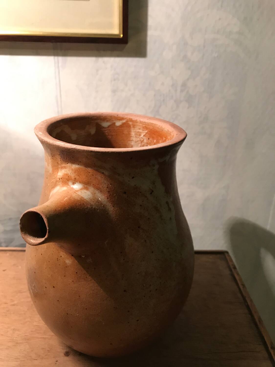 Mallet pottery teapot in Puisaye stoneware