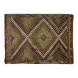 Area kilim rug ,vintage wool turkish handknotted kilim, 247 cmx 175 cm rug