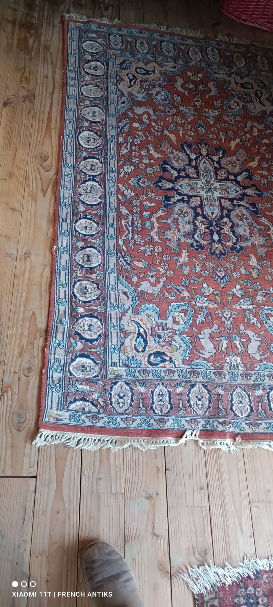 Tapis persan d'Ispahan de la fin du XIXe siècle