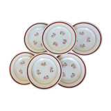 6 dessert plates from Gien, Katy model 210720