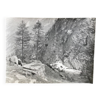 Analogue photo rocks Bernard Darot 20th century