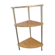 1960s corner shelves with 3 formica shelves