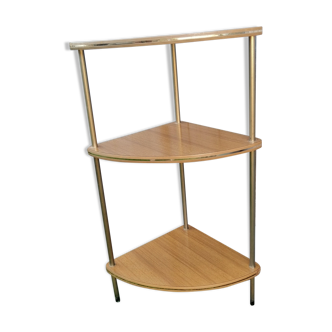 1960s Formica 3-shelf corner shelves