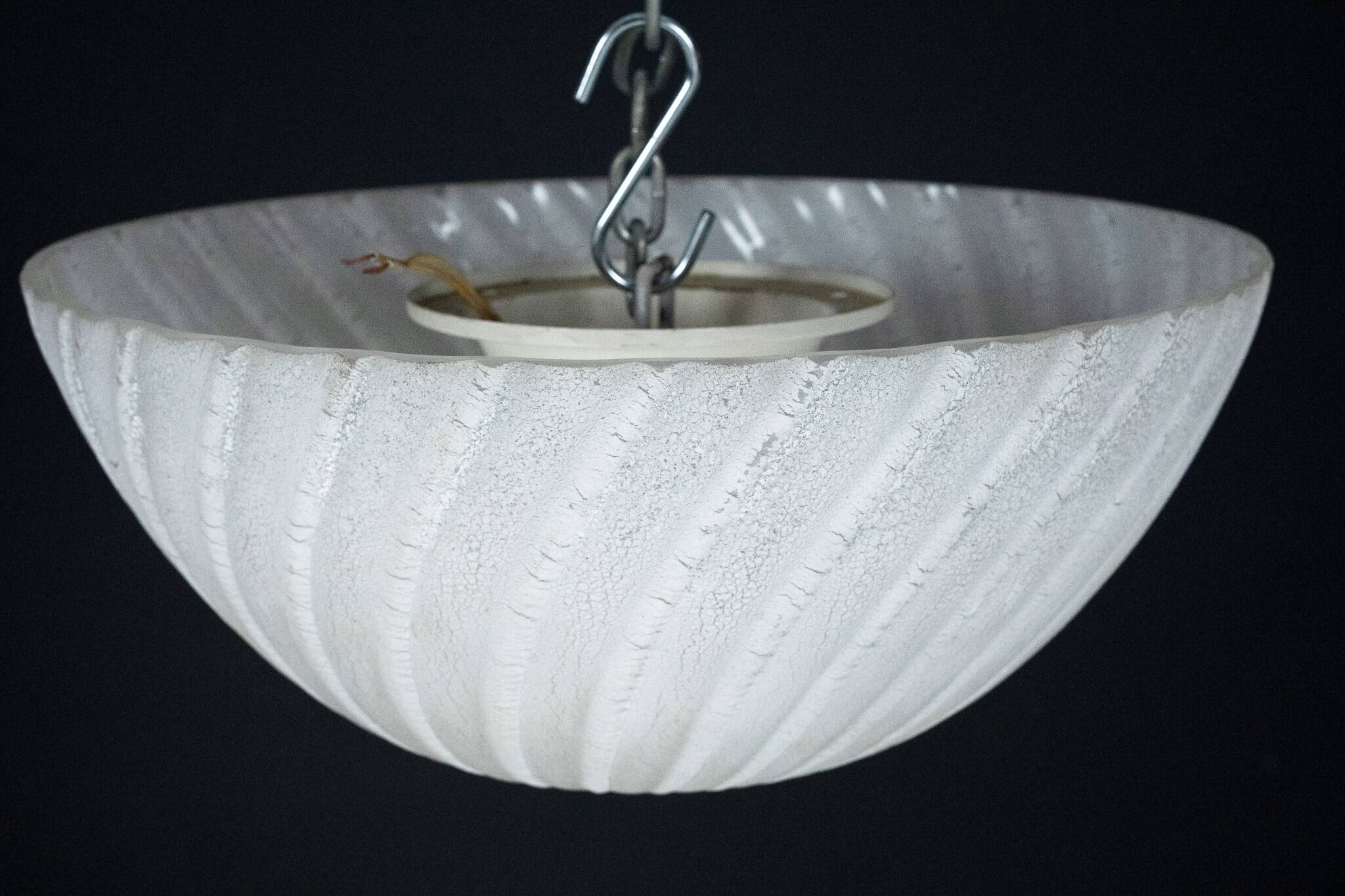 Barbini Murano Glass Ceiling lamp, Italy 1980s