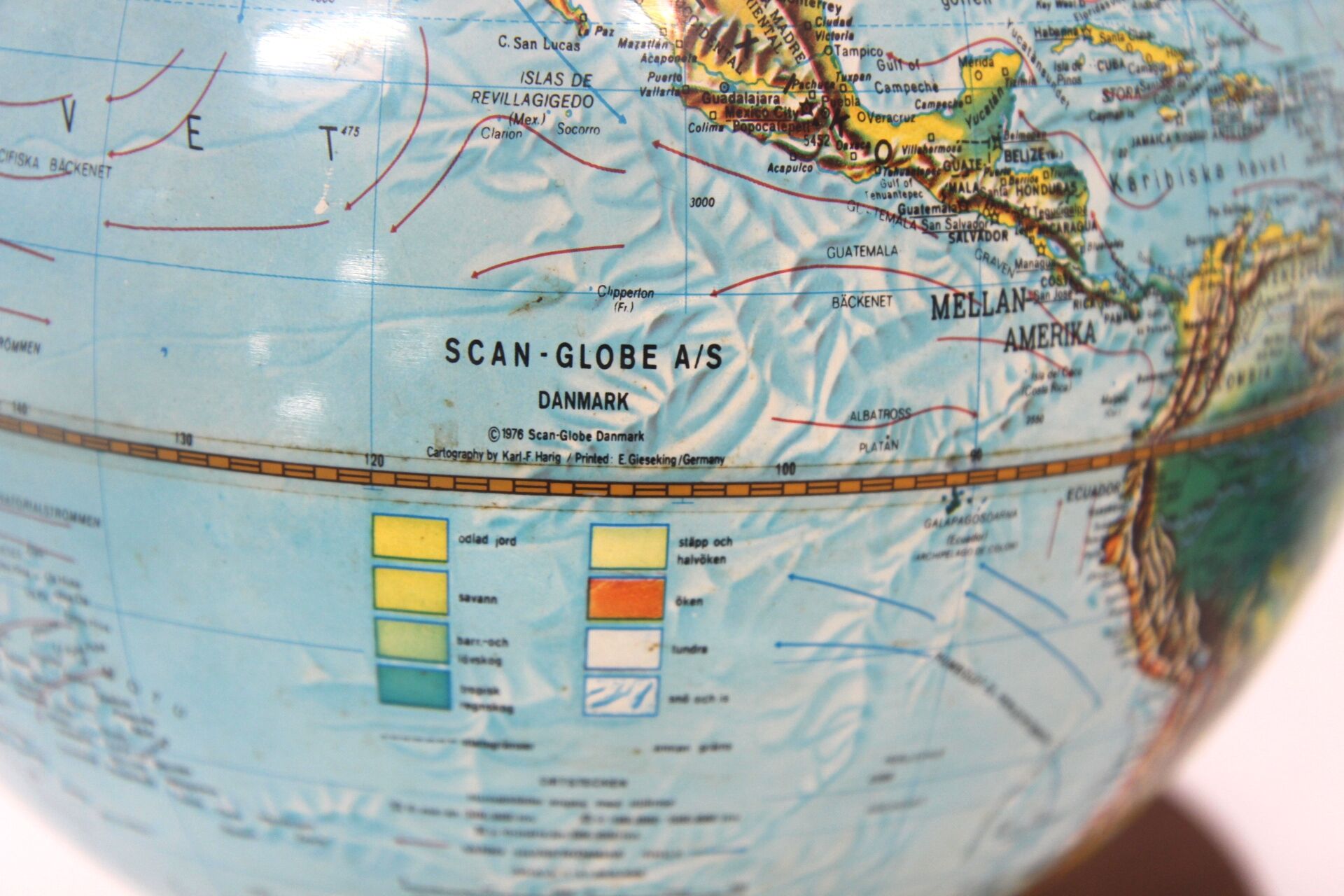 Globe terrestre lumineux, "Scan-Globe, 1960"