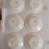 Assiettes creuses en terre de fer Digoin Sarreguemines