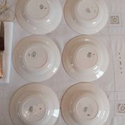 Deep plates made of ironstone from Digoin Sarreguemines.