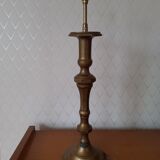 Brass candlestick lamp foot